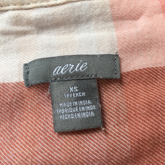 (Sold) 3/$30 Aerie plaid shirt - Picture 2 of 3